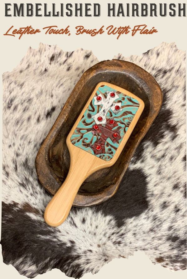 handcrafted embellished hairbrush collection