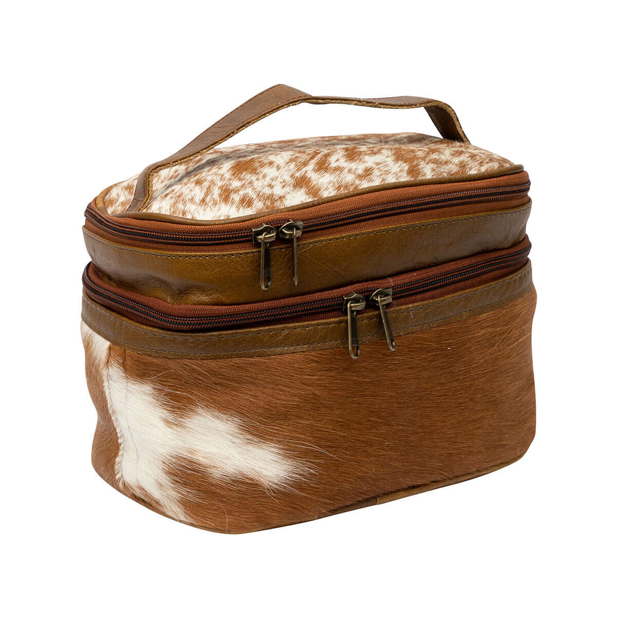Cowhide Makeup Bag Copper & Lace Western Boutique