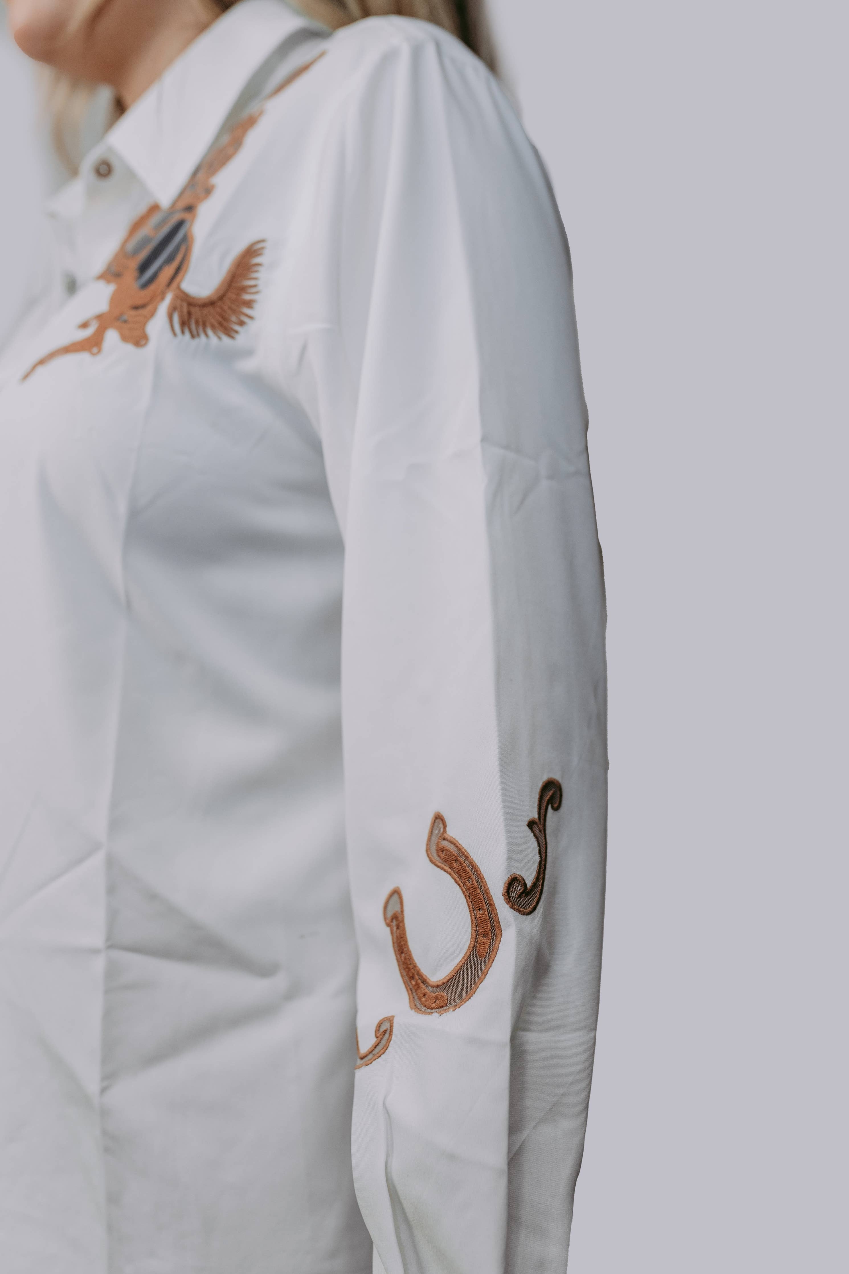 Close up of sleeve details