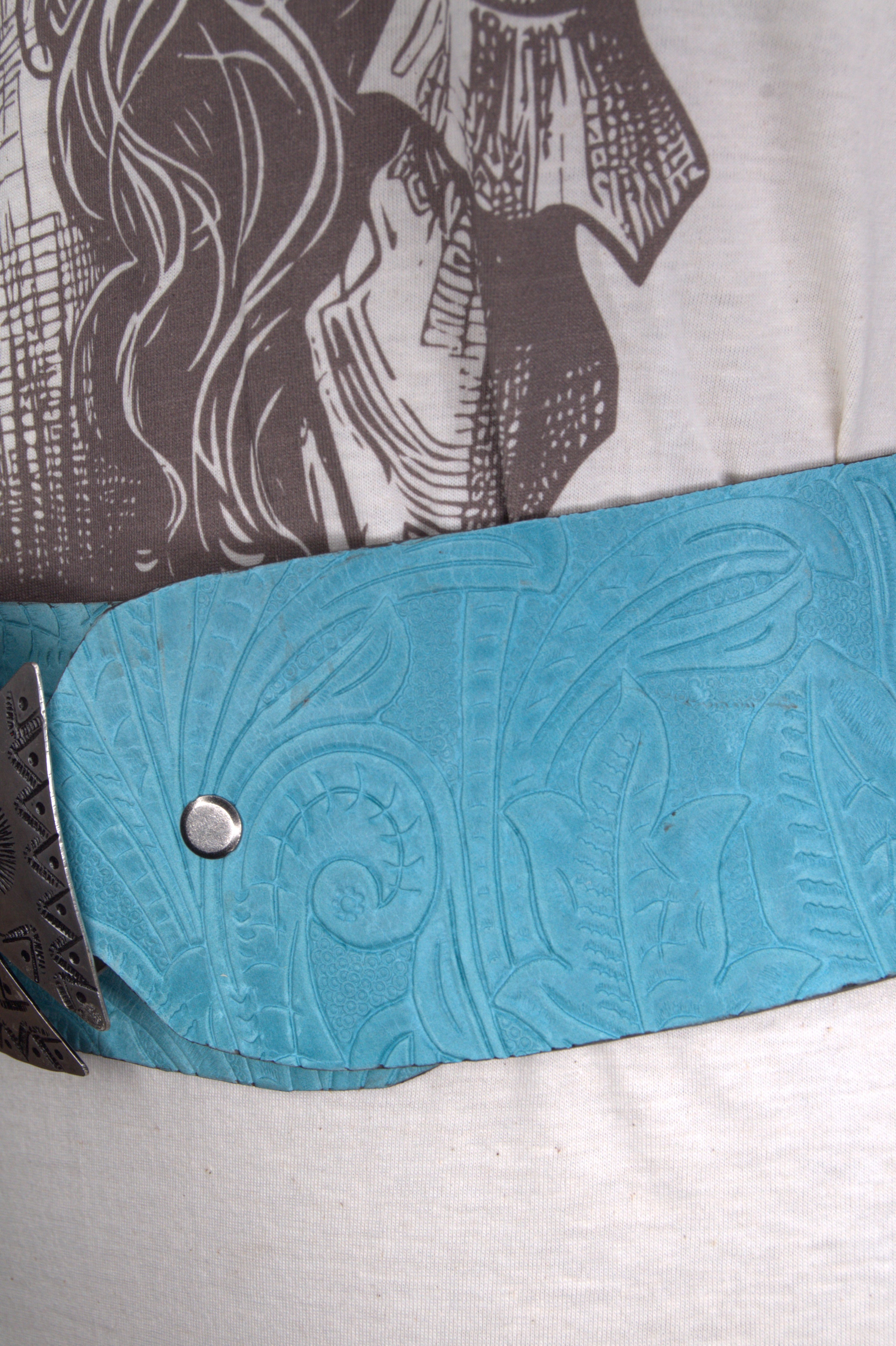 Green Leather Hip Belt