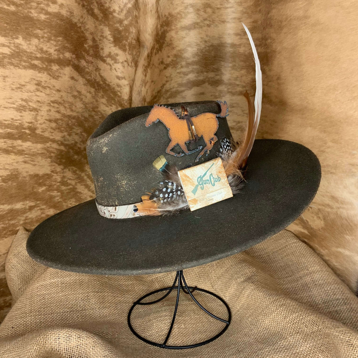Custom Fedora named Queen of the South C&L Designed Pendleton Custom Fedora Hat – Copper & Lace  main image 3