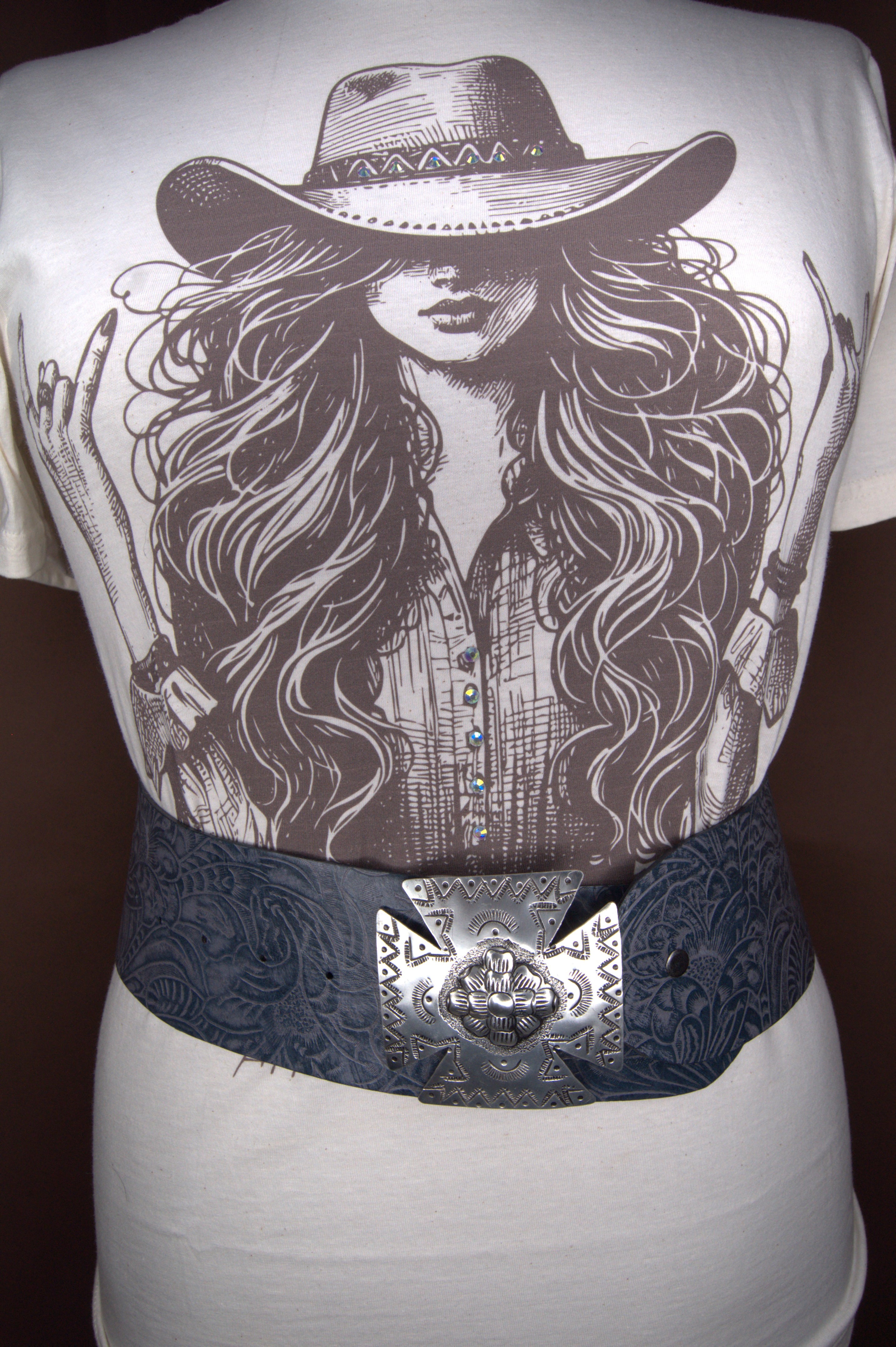 Saphire Leather Hip Belt