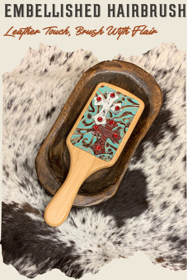 handcrafted embellished hairbrush collection