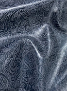 Saphire Embossed Leather Hide