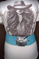 Green Leather Hip Belt