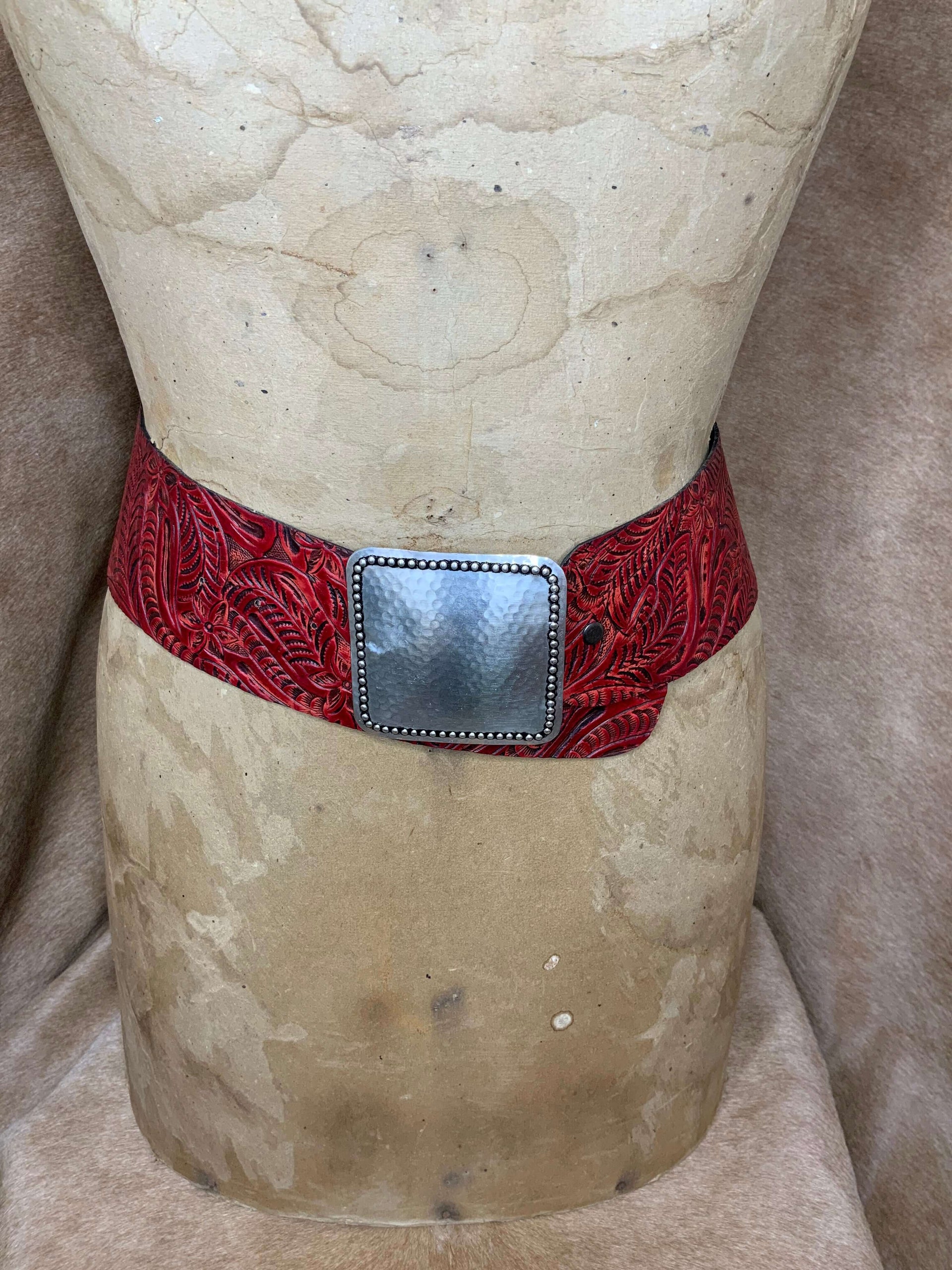 Dallas Embossed Leather Handcrafted Belt – Copper & Lace 