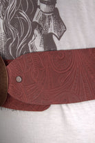 Red handmade leather hip belt
