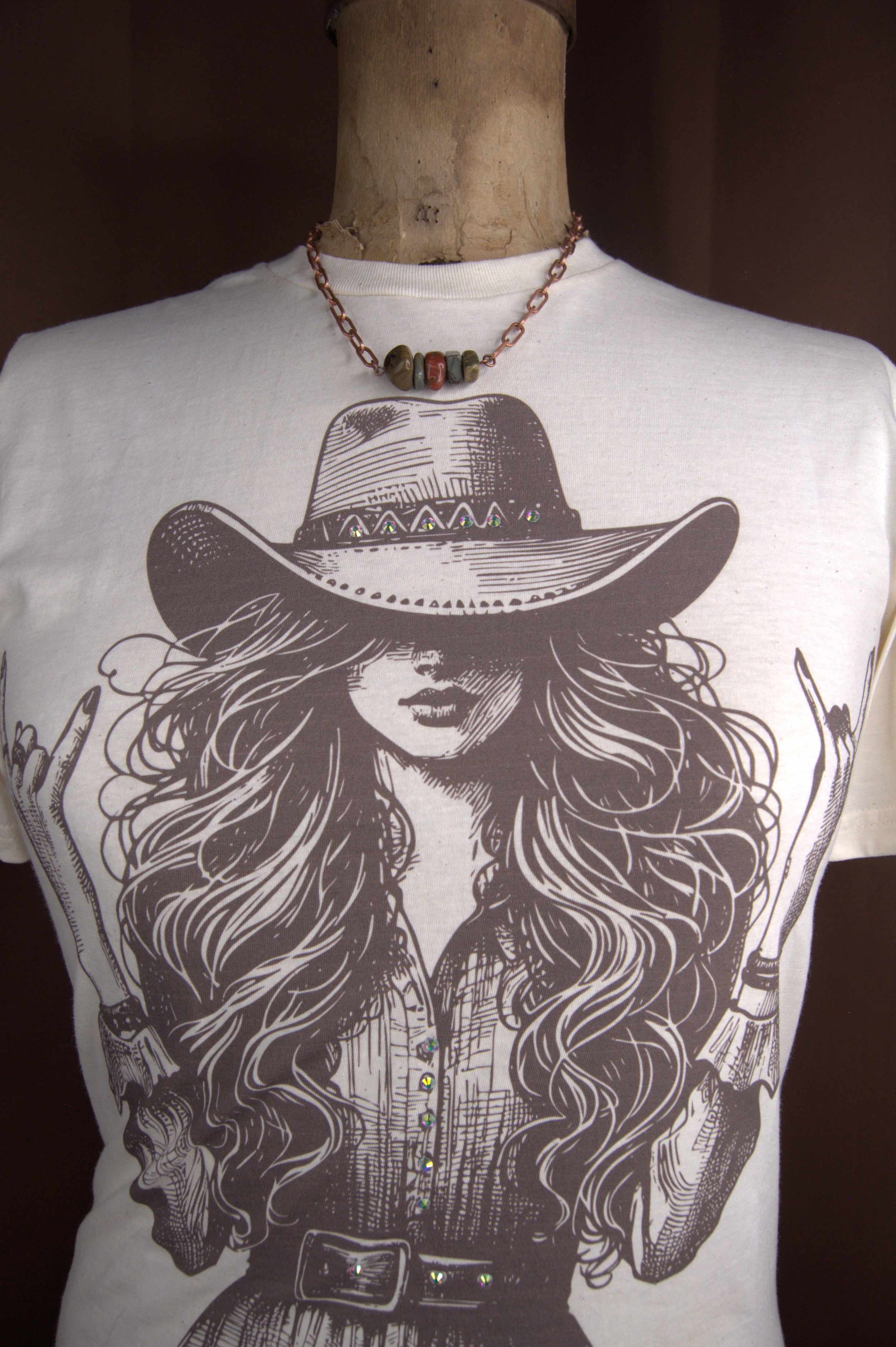 Paisley Picasso Jasper Bar Necklace – 19