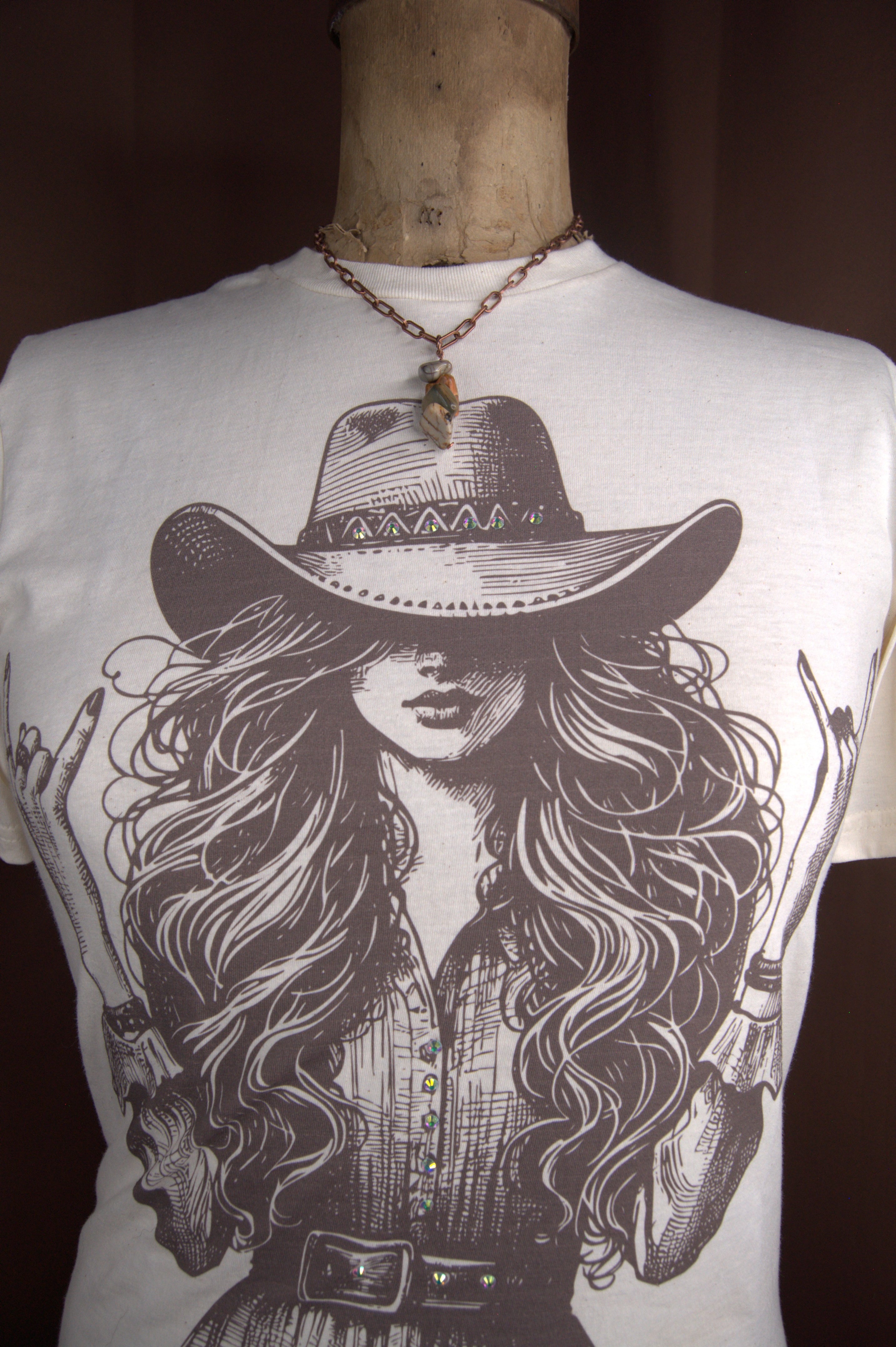 Delilah Picasso Jasper Four-Nugget Pendant Necklace | Copper