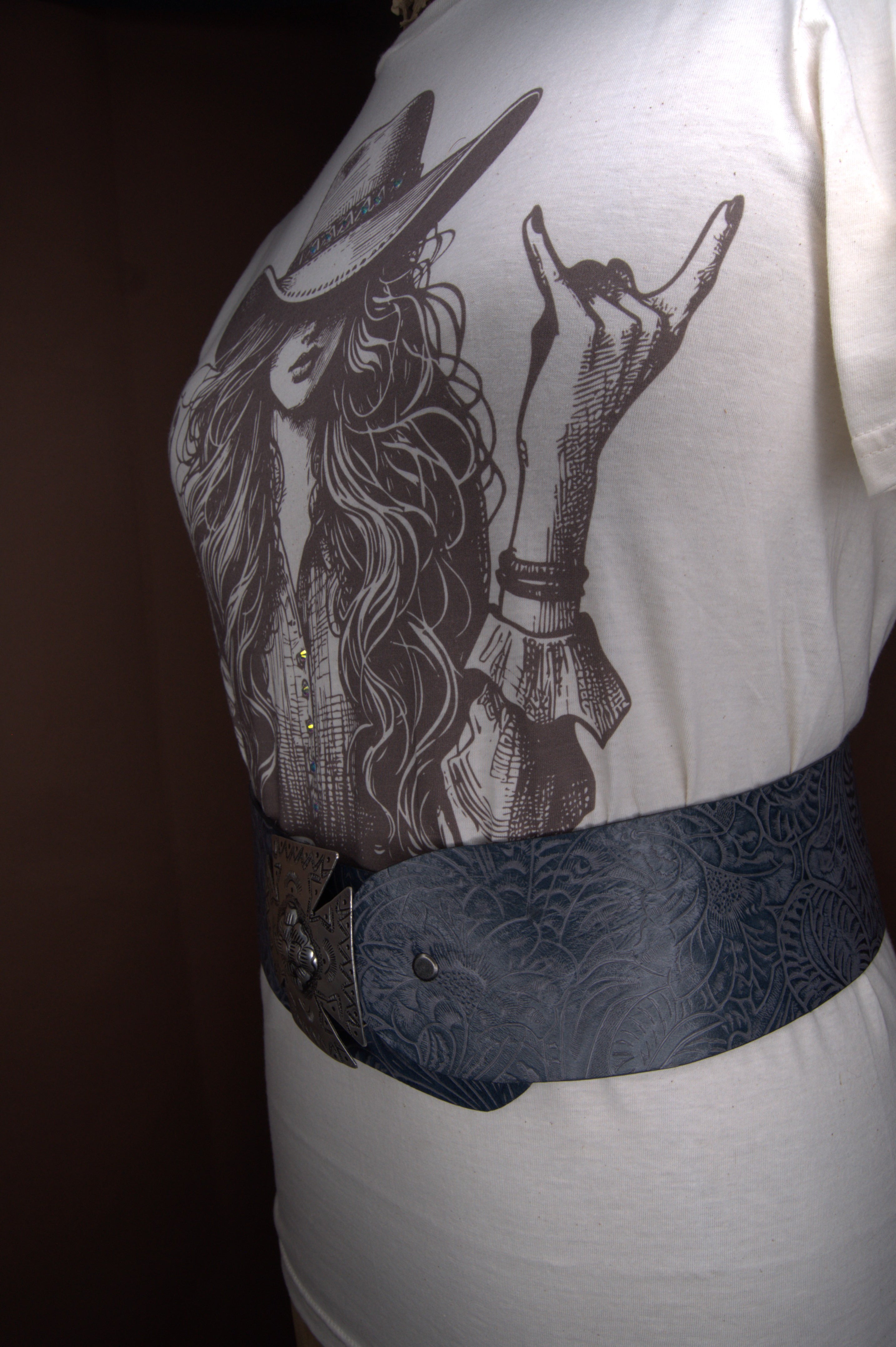 Saphire Leather Hip Belt